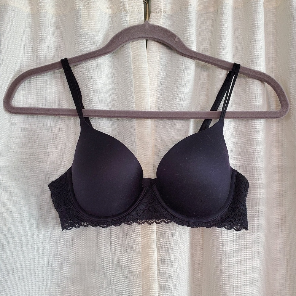 aerie Perky Pushup Bra in Black 36B NWT
